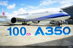 Airbus liefert 100. Flugzeug der A350 an China Airlines aus