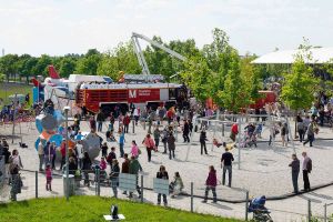 Flughafenfeuerwehr am MUC beim großen Ferien-Finale