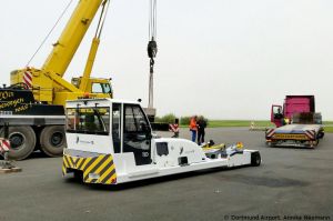 E-Pusher: Flughafen Dortmund bekommt weiteres Elektrofahrzeug
