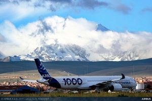 A350-1000 XWB fliegt zu ihrer Zulassung