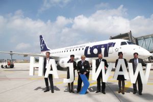 Embraer von LOT fliegt täglich Hannover – Warschau