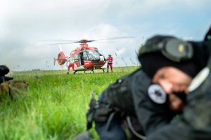 Luftretter proben mit Einsatzkräften gegen Terror