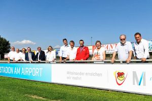 Flughafen MUC sponsort VfB Hallbergmooser Stadion