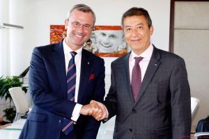 EASA Exekutiv-Direktor Patrick Ky bei Norbert Hofer