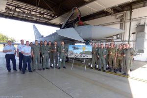 Eurofighter in Laage feiern 40.000. Flugstunde