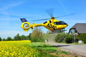 EC135 beim ADAC für Sachsen startklar