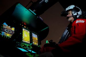 Rettungshubschrauber über Bautzen auch im Nachtflug