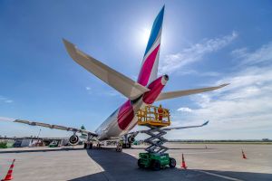 A330 der Eurowings mit Zielen ab Fraport
