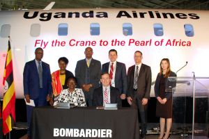 Uganda Airlines empfängt Bombardier CRJ900