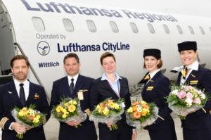 Rostock empfängt CRJ900 aus München