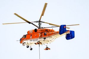 Kamov Ka-32 im Flugeinsatz am Airport MUC