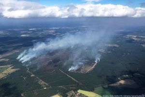 Waldbrand in Mecklenburg-Vorpommern: ZKI liefert Daten