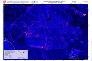 Waldbrand in Mecklenburg-Vorpommern: ZKI liefert Daten