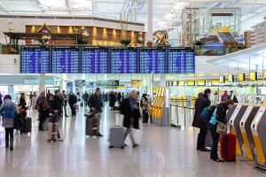 Passagiere am Airport München steigen erneut