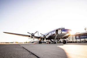 Douglas DC-6 zu Besuch am Bodensee-Airport
