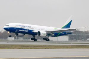 Boeing 777 ecoDemonstrator in Frankfurt gelandet