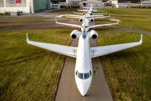 Business Jets interkontinental am Bodensee