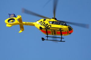 Orkan Sabine zwang Rettungshubschrauber zum Stopp