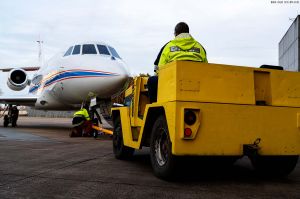 Rollout für DLR-Forschungsflugzeug Falcon 2000LX ISTAR