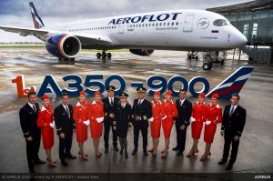 Aeroflot fliegt ihren ersten Airbus A350 XWB