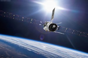 Flyby: BepiColombo rast an Erde vorbei, Blick gen Mond