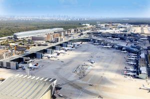 Messflüge fürs ILS des Flughafens Frankfurt am Tag