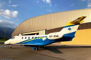 PC-24 Ambulanzflugzeug für Schweden leistet Erstflug