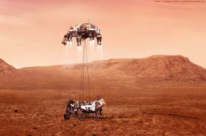 Landung und Start für Rover und Hubschrauber auf Mars