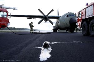 Feuerwehr: Luftwaffe und Bundesheer im Training