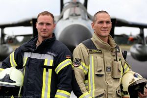 Feuerwehr: Luftwaffe und Bundesheer im Training