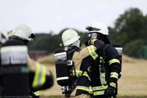 Feuerwehr: Luftwaffe und Bundesheer im Training