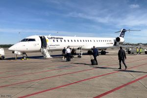 Lufthansa CityLine bindet mit Canadair Jet 900 FMO an