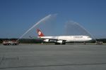 A330 der Turkish Airlines zum 40. Jubiläum in Nürnberg