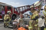 Brand-Notfallübung am Berliner Flughafen Tegel