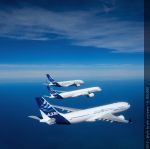 Großraum Flugzeug Familien Ausflug: A330 und A380 mit A350 XWB