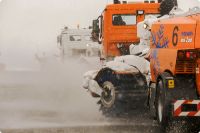 Winterdientst am Dortmunder Flughafen beginnt