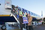 Ryanair-Erstflug von London-Stansted zum Dortmund Airport
