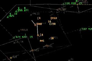 Current Alert: Annäherung auf 0,06 NM im Luftraum E