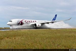 Airbus A350 besteht Wet Runway Tests