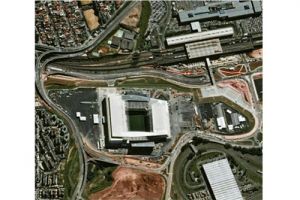 Satellitenbilder von den Stadien der Fußball-Weltmeisterschaft in Brasilien