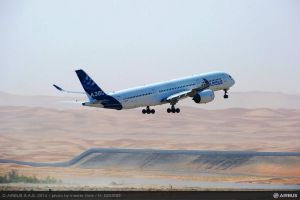 Airbus A350 XWB für Hitze-Tests in der Wüste