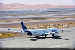 Airbus A350 XWB für Hitze-Tests in der Wüste