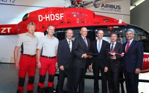 DRF Luftrettung: Erster Hubschrauber des Typs EC 145 T2 übergeben