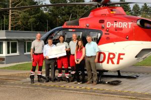 Spende für DRF Rettungshubschrauber-Station in Leonberg
