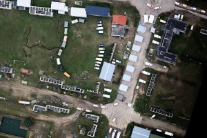 4k-Bilder aus Katastrophen von Hubschrauber und Oktokopter