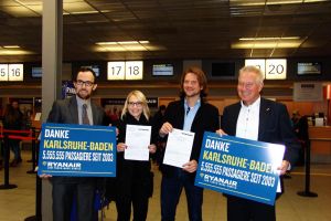 5.555.555 Ryanair-Passagiere am Flughafen Karlsruhe/Baden-Baden