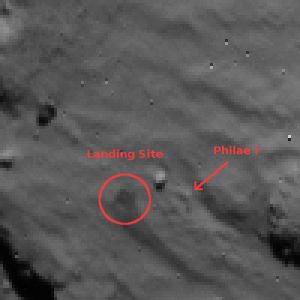 Hüpft hier Philae? Schlafmodus mindestens bis Januar