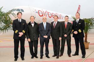 A320 der airberlin startet Verbindung Stuttgart – Abu Dhabi