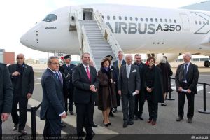 König Carl XVI und Königin Silvia von Schweden besuchen Airbus in Toulouse