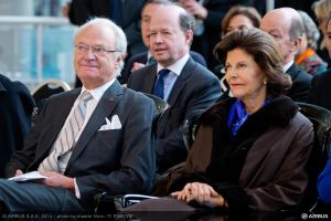 König Carl XVI und Königin Silvia von Schweden besuchen Airbus in Toulouse